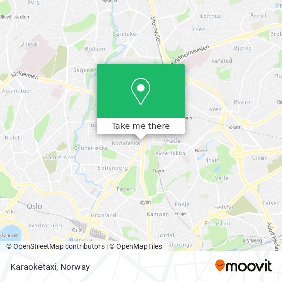 Karaoketaxi map