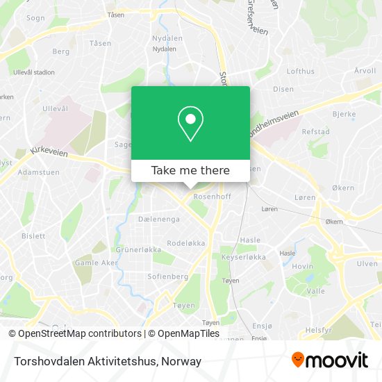 Torshovdalen Aktivitetshus map