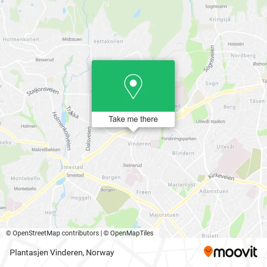 Plantasjen Vinderen map
