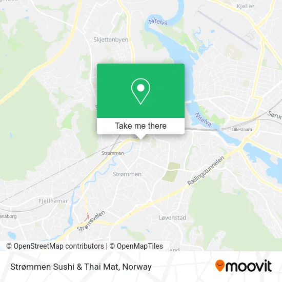 Strømmen Sushi & Thai Mat map