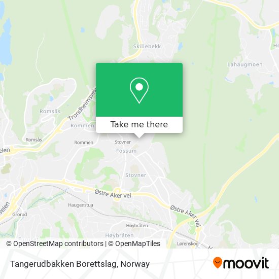 Tangerudbakken Borettslag map