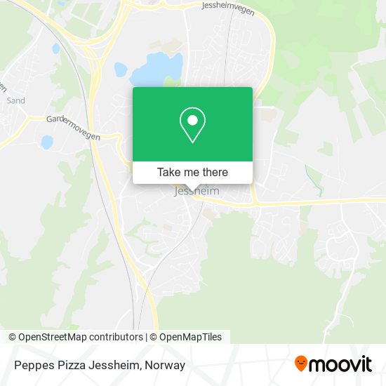 Peppes Pizza Jessheim map