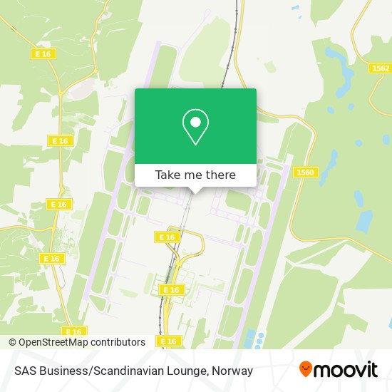 SAS Business / Scandinavian Lounge map