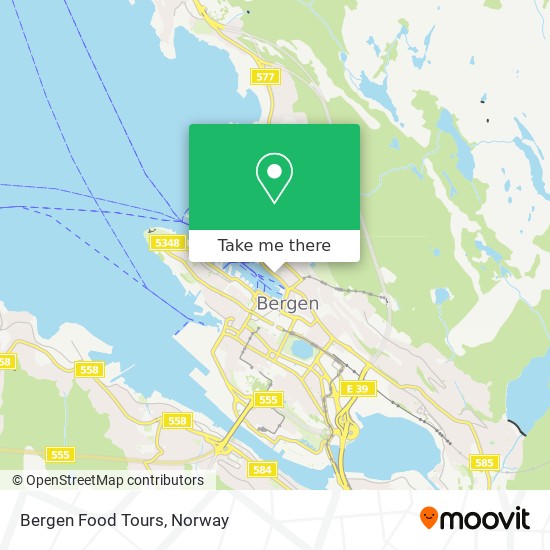 Bergen Food Tours map