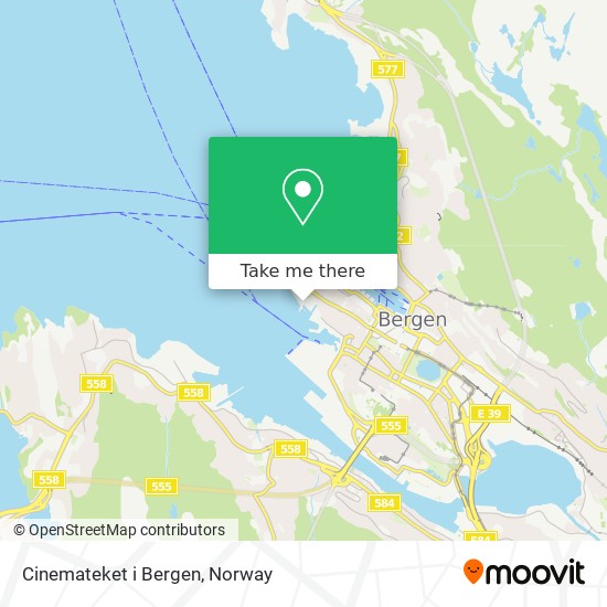 Cinemateket i Bergen map