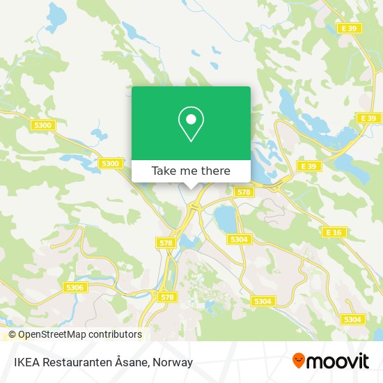 IKEA Restauranten Åsane map