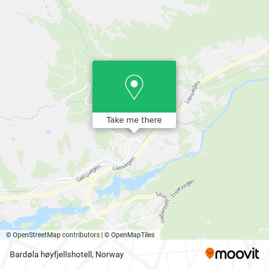 Bardøla høyfjellshotell map