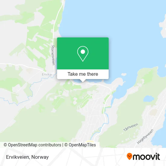 Ervikveien map
