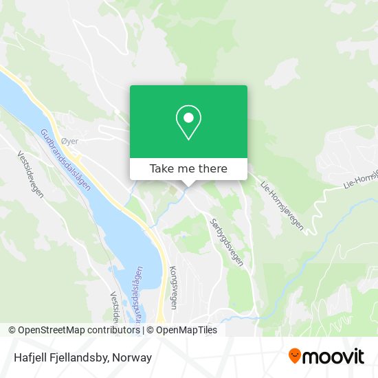 Hafjell Fjellandsby map