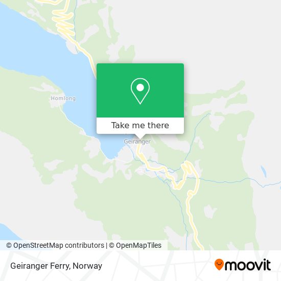 Geiranger Ferry map