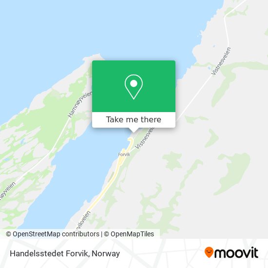 Handelsstedet Forvik map