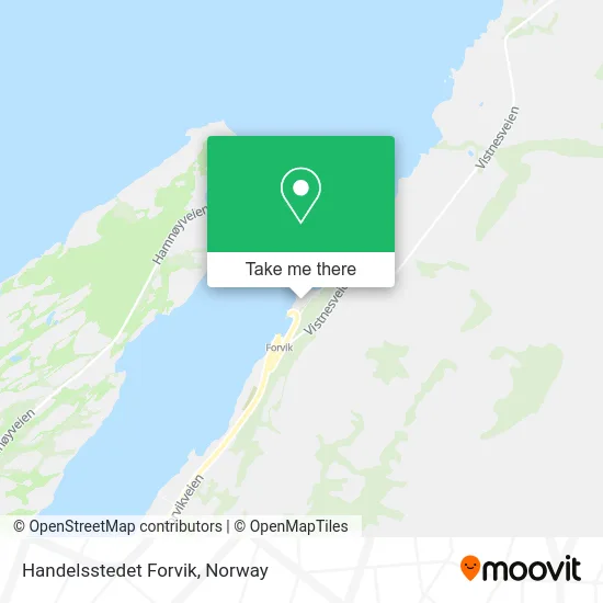 Handelsstedet Forvik map
