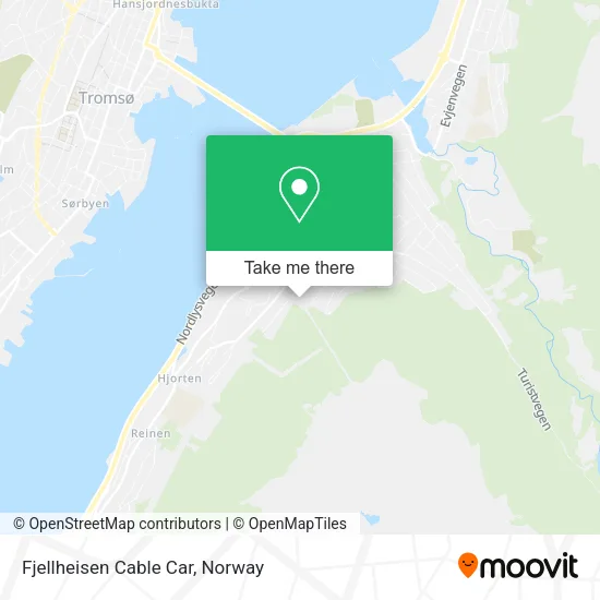 Fjellheisen Cable Car map