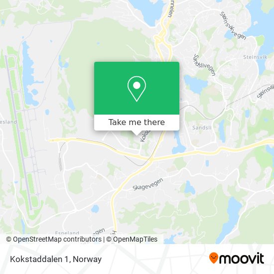 Kokstaddalen 1 map