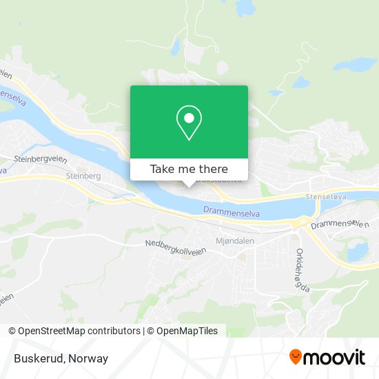 Buskerud map