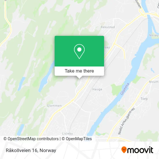 Råkollveien 16 map