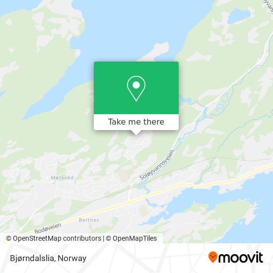 Bjørndalslia map