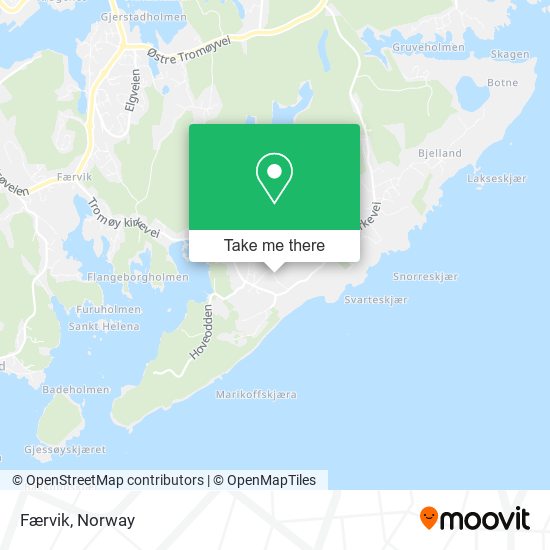 Færvik map