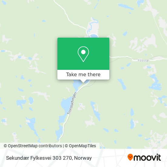 Sekundær Fylkesvei 303 270 map