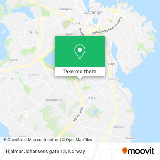 Hjalmar Johansens gate 13 map