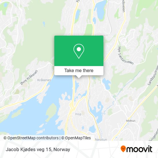Jacob Kjødes veg 15 map
