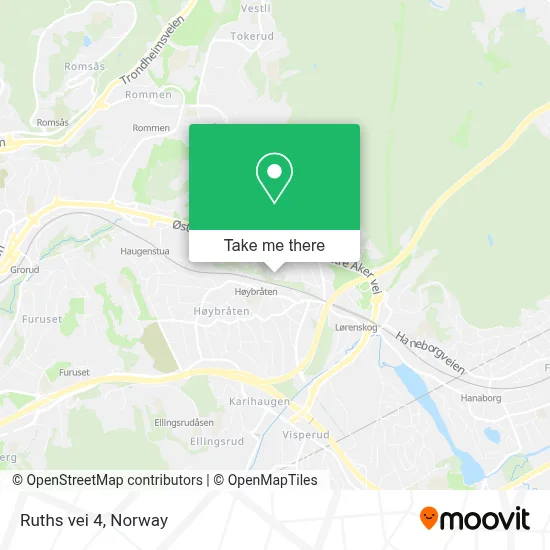 Ruths vei 4 map