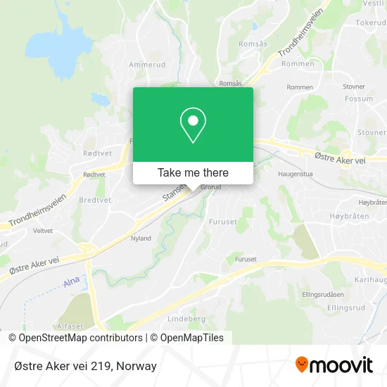 Østre Aker vei 219 map