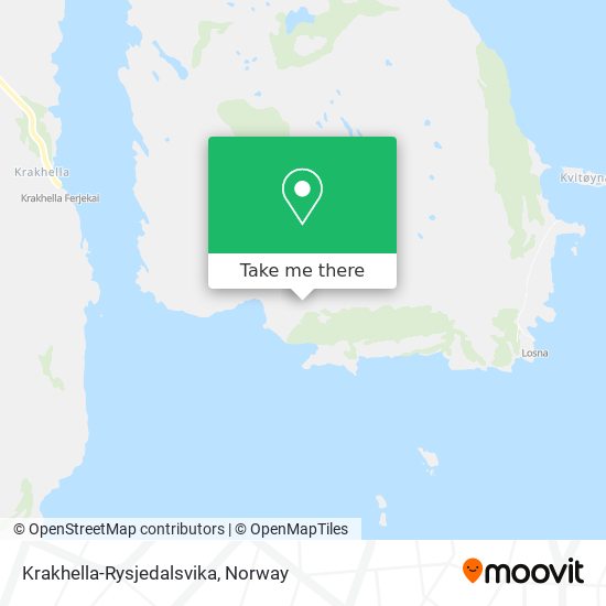 Krakhella-Rysjedalsvika map