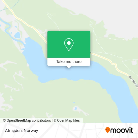 Atnsjøen map