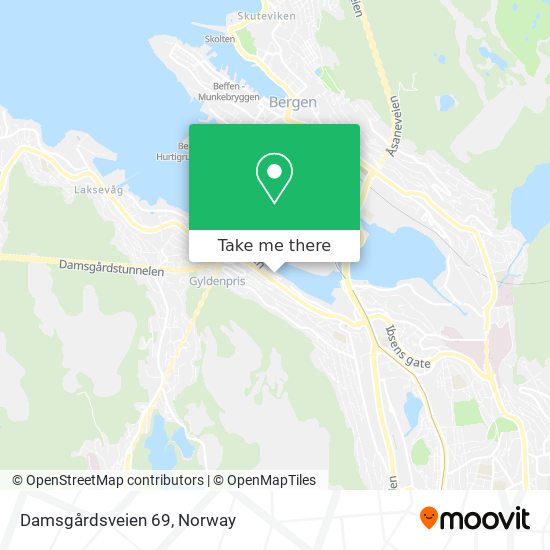 Damsgårdsveien 69 map