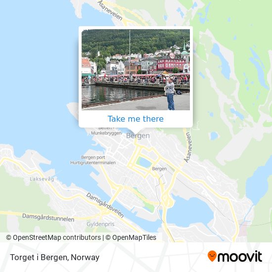 Torget i Bergen map
