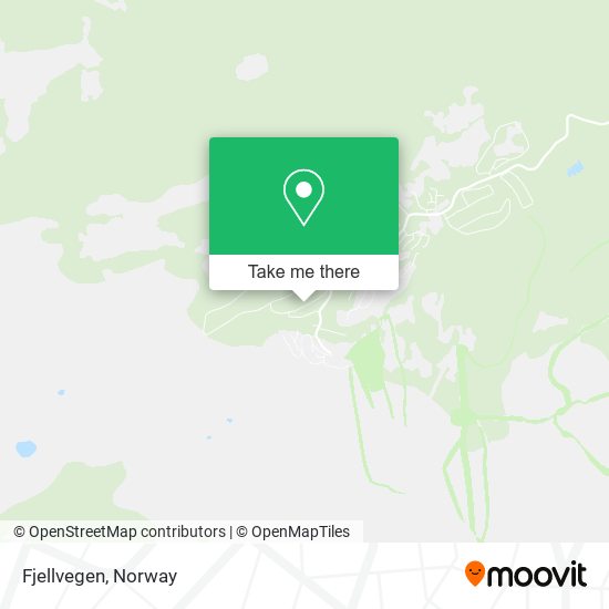 Fjellvegen map