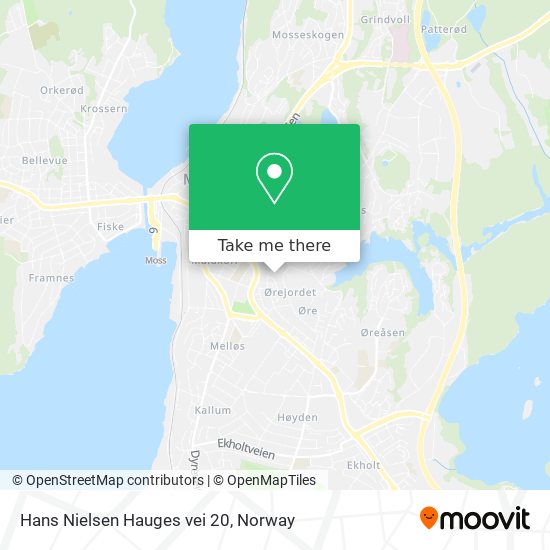 Hans Nielsen Hauges vei 20 map