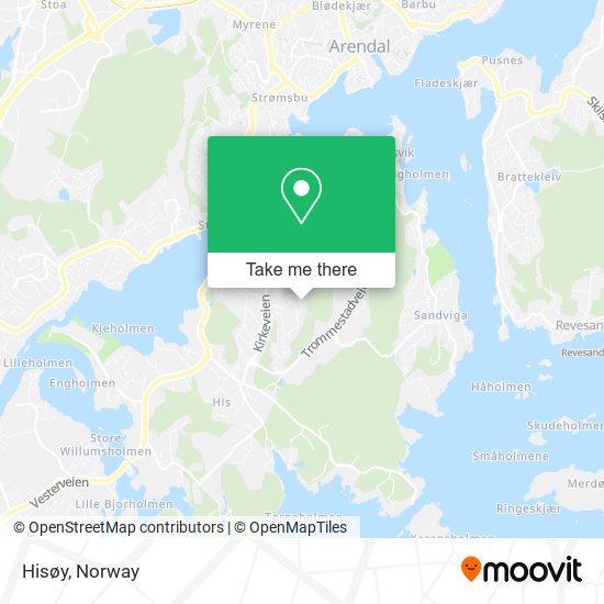 Hisøy map