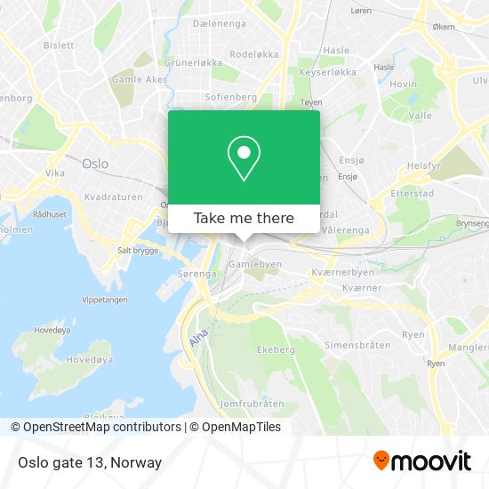 Oslo gate 13 map