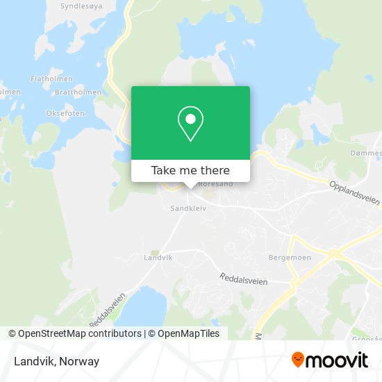 Landvik map