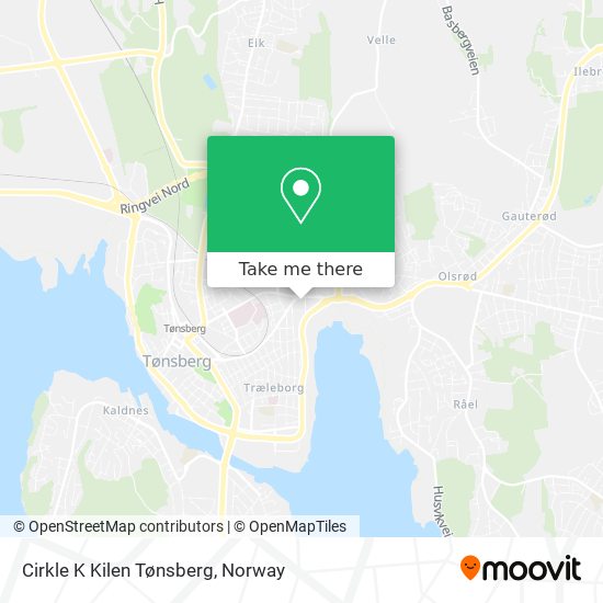 Cirkle K Kilen Tønsberg map