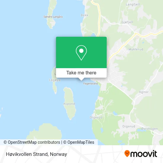 Høvikvollen Strand map