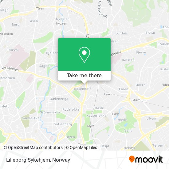 Lilleborg Sykehjem map