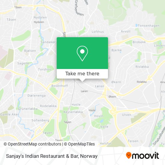 Sanjay's Indian Restaurant & Bar map