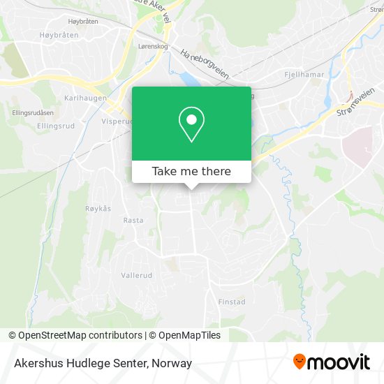 Akershus Hudlege Senter map