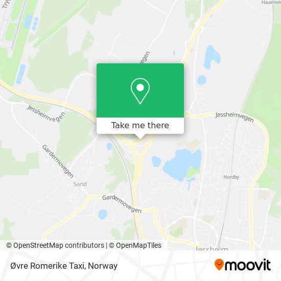 Øvre Romerike Taxi map