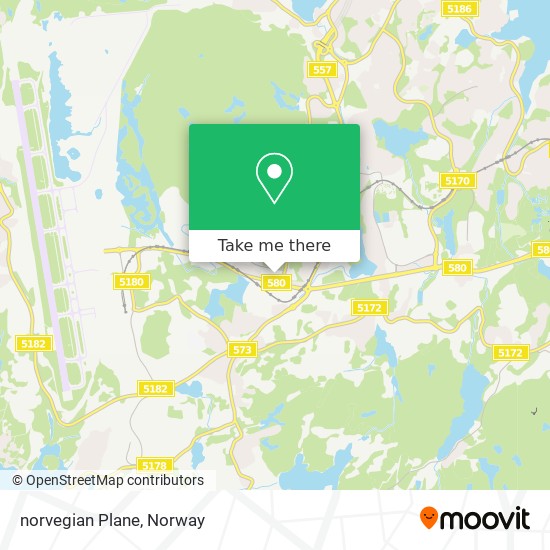 norvegian Plane map
