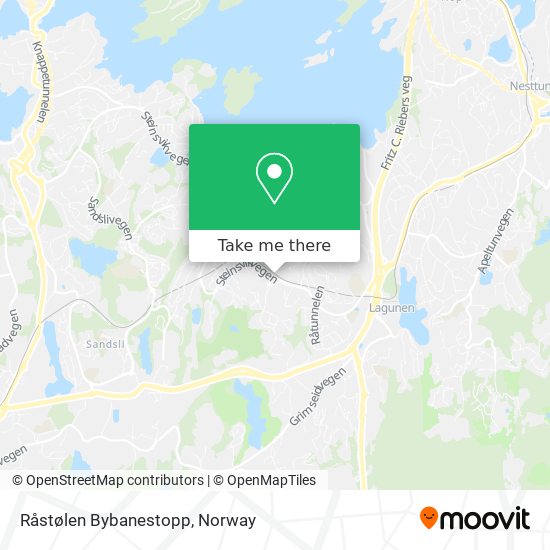 Råstølen Bybanestopp map