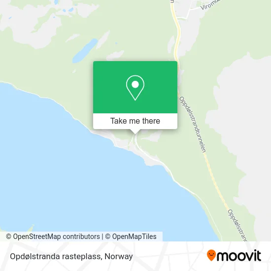 Opdølstranda rasteplass map