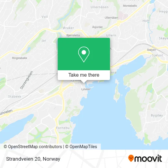 Strandveien 20 map