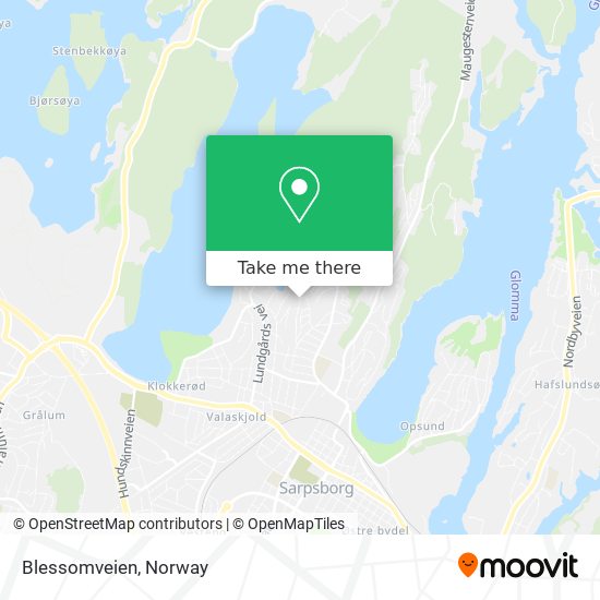 Blessomveien map