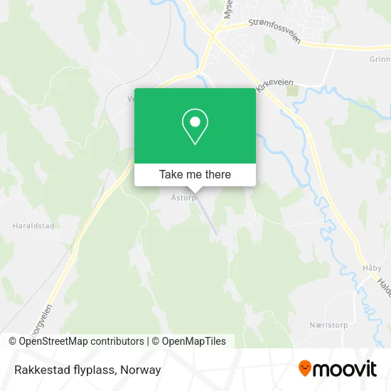Rakkestad flyplass map