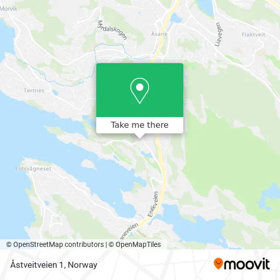 Åstveitveien 1 map