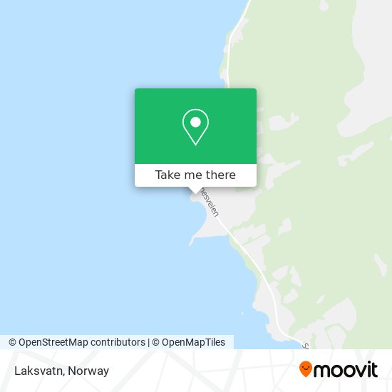 Laksvatn map